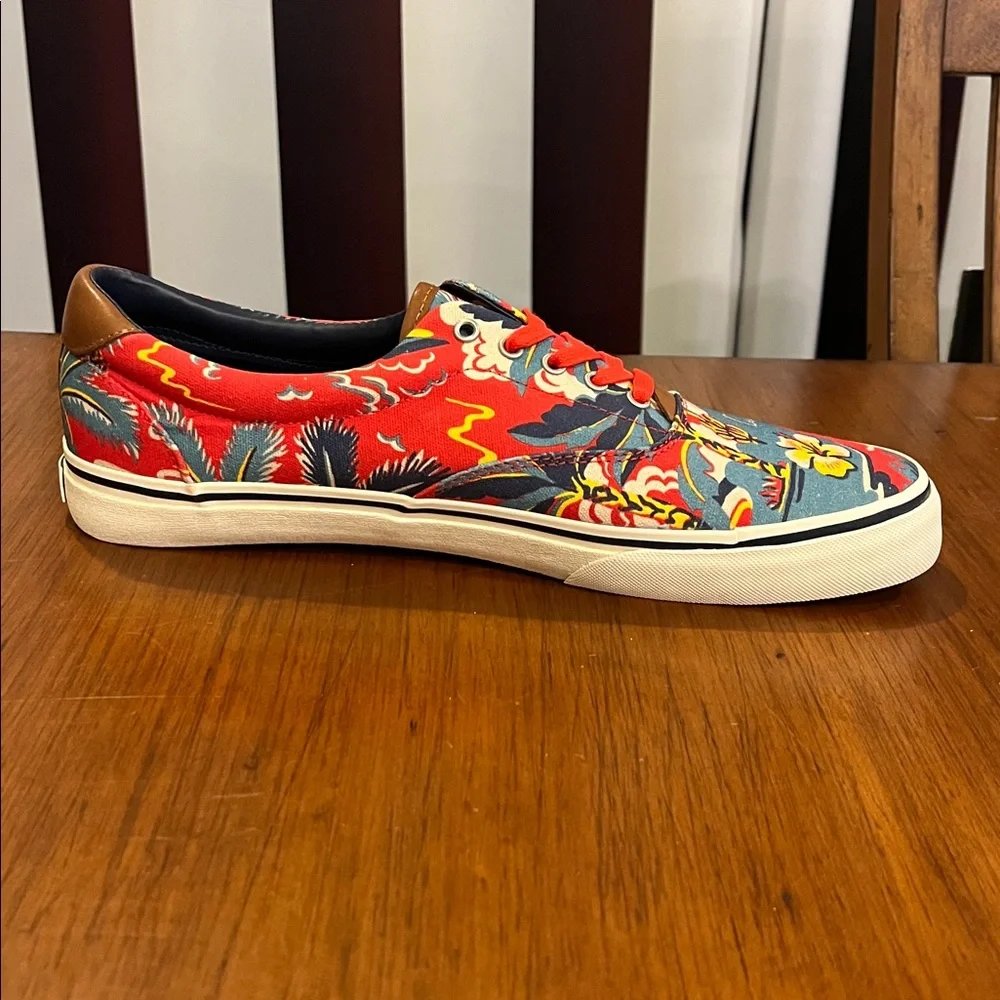 Polo Ralph Lauren Thorton III Shoes Sneakers Aloha Hawaii Surf new Mens Size 12